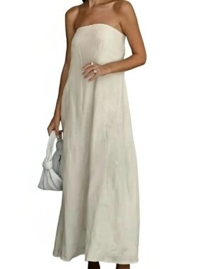 Strapless Lightweight Summer Maxi Dress